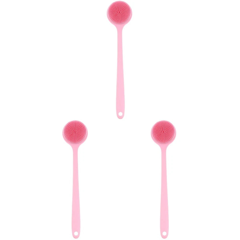 3 PCS Bath Brush Silicone Loofah Exfoliating for Dad Back Shower