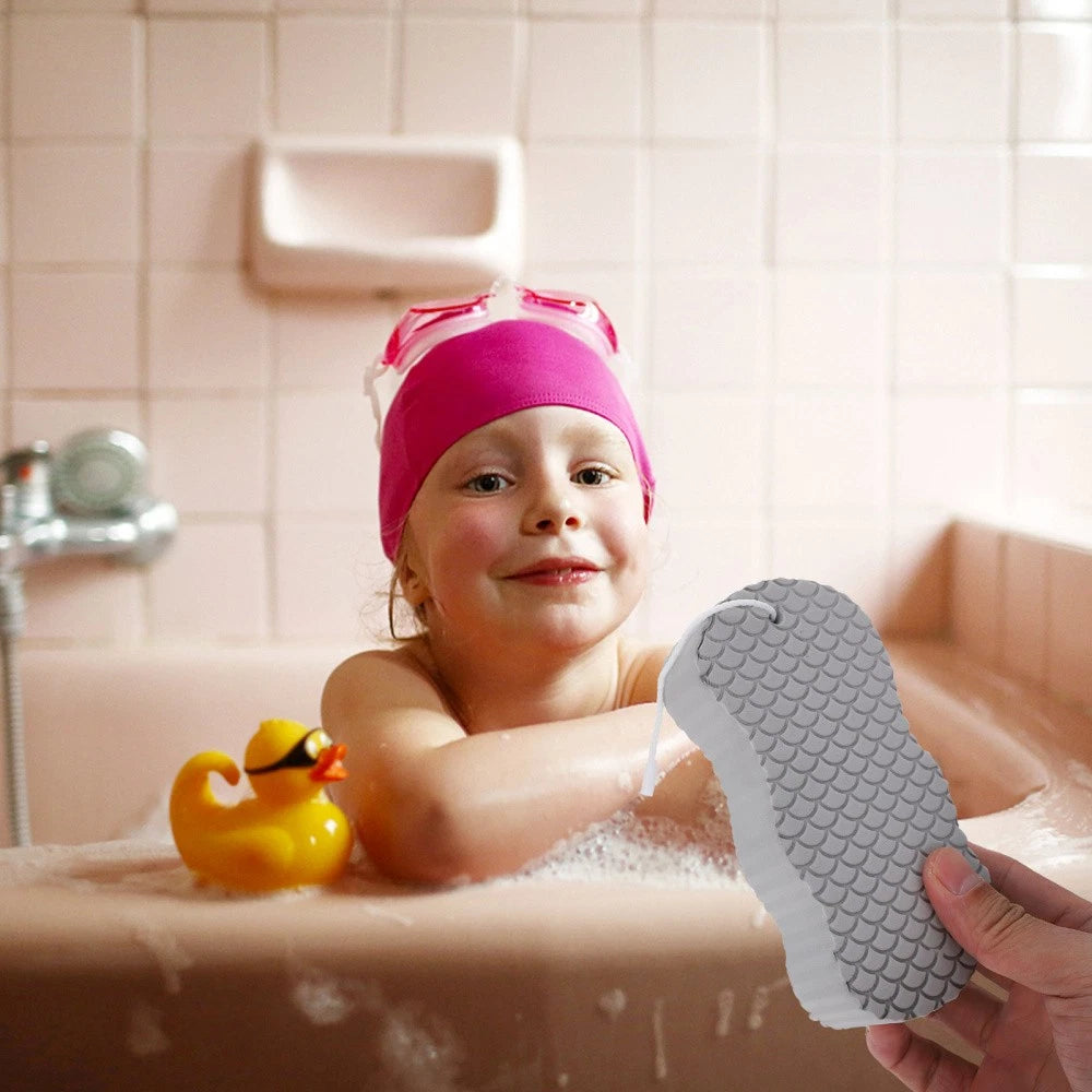 2 Pcs Baby Bath Sponge Child Toddler Shower Scrub Brush for Body Scrubber