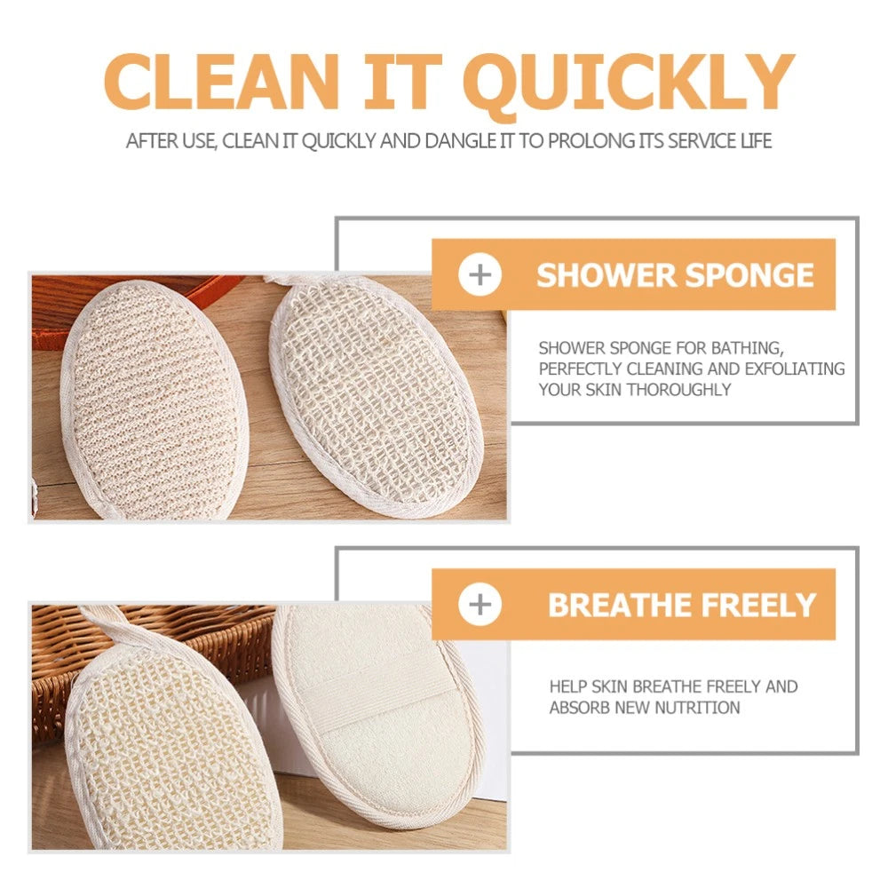 6 Pcs Bath Scrubber Baby Body Scrubbing Brush Shower Sponge Exfoliating