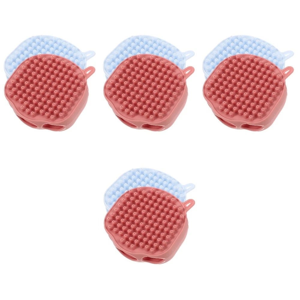 2 Pcs Shampoo Bath Brush Child Exfoliating Body Silicone Shower for