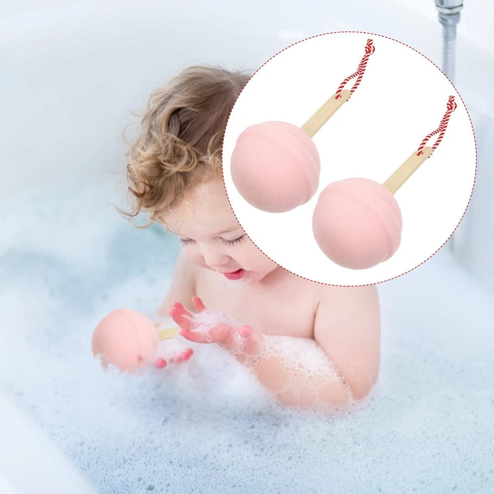 2 Pcs Bath Sponge Toddler Baby Shower Brush for Cleaning Body Scrubber