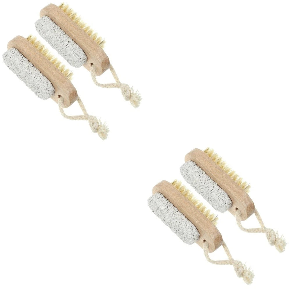2 Pcs Double-sided Brush of Stepping Bath Foot Scrubber
