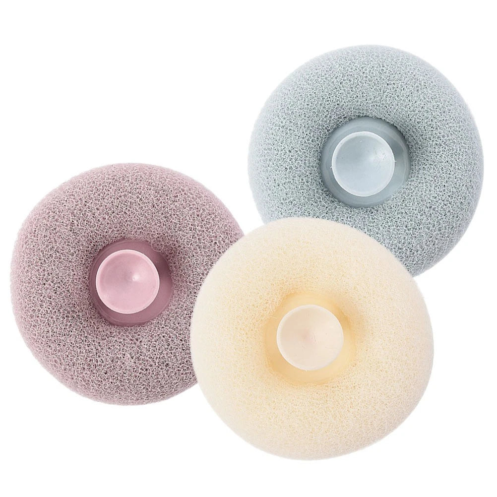3pcs Bath Shower Brushes Body Wash Exfoliating Scrubbers Suction Body Scrubber