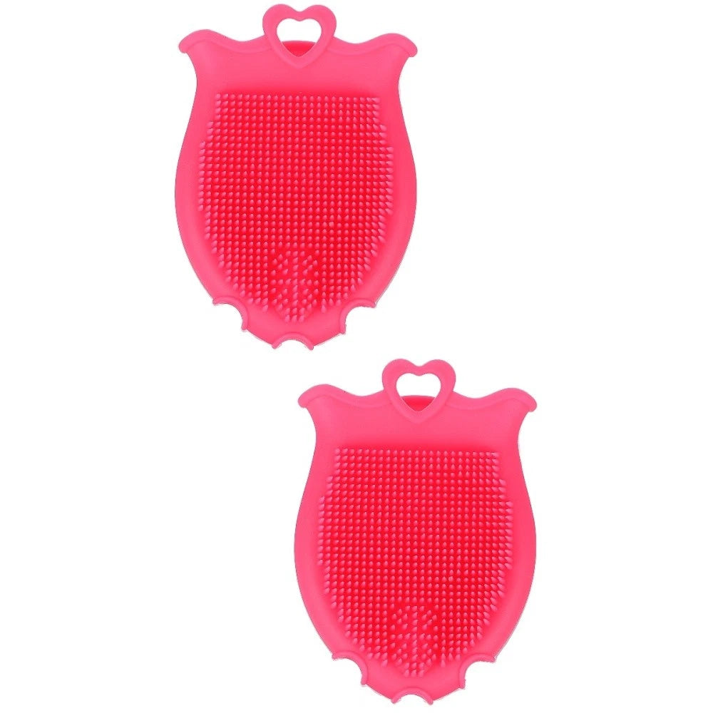 Silicone Shampoo Brush Bath Shower Child Toddler Baby Body Exfoliator
