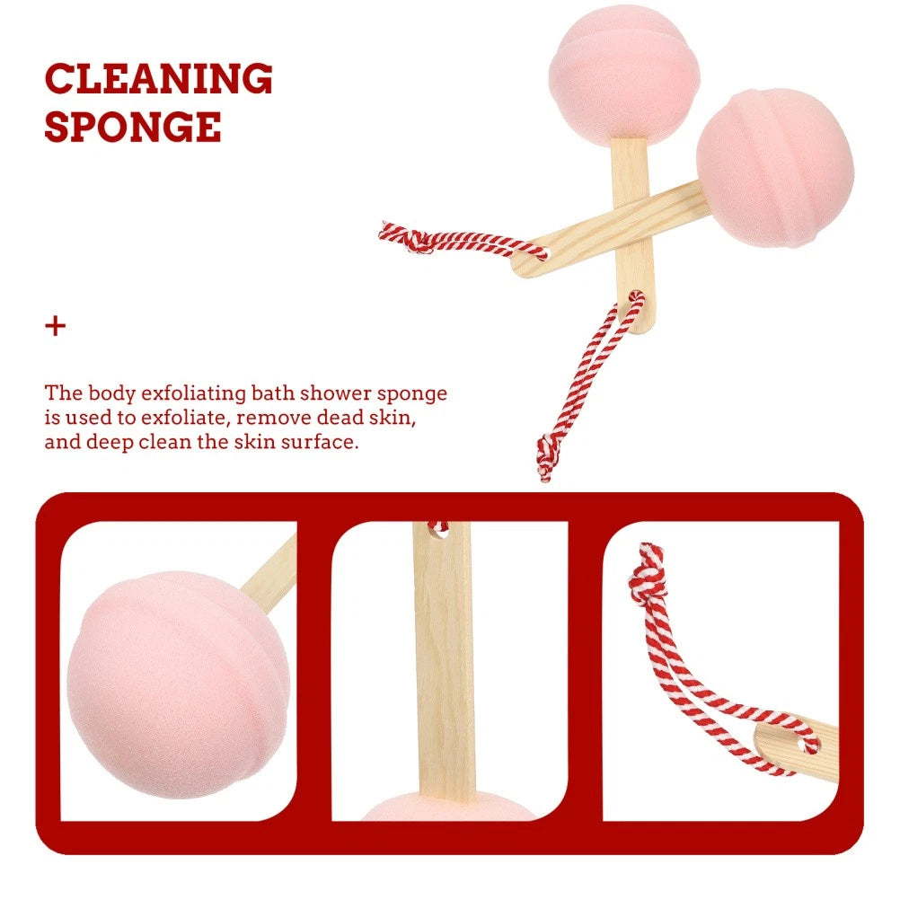 2 Pcs Bath Sponge Toddler Baby Shower Brush for Cleaning Body Scrubber