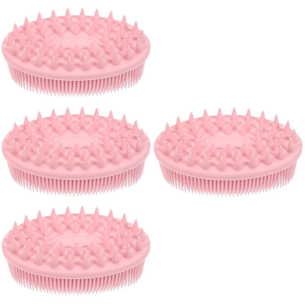 4 Pieces Silicone Bath Brush Child Man Brushes for Shower Baby Washing
