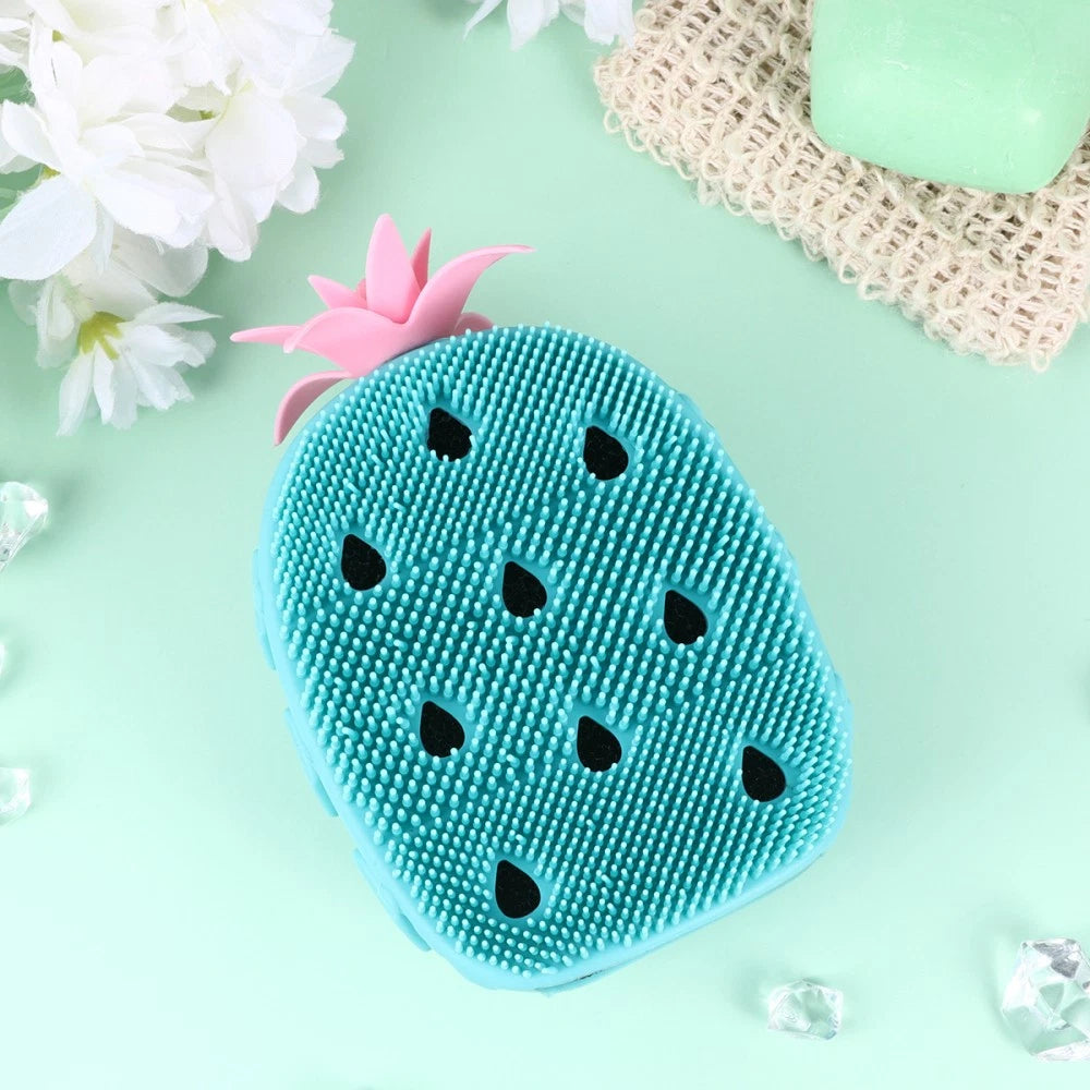 2 Pcs Bath Ball Scrubbing Brush Child Baby Silicone Shower Scrubber Brushes