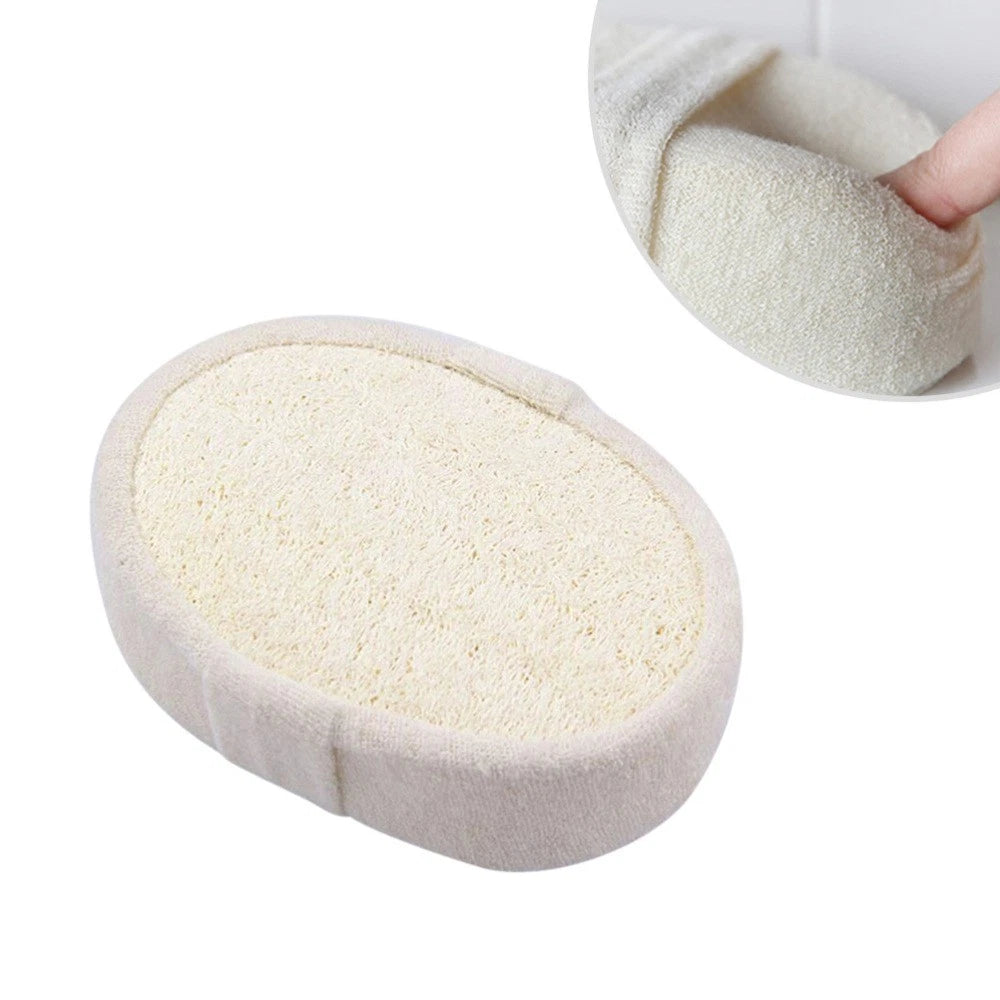 3 Pcs Loofah Bath Towel Natural Shower Sponge Exfoliating Body Brush