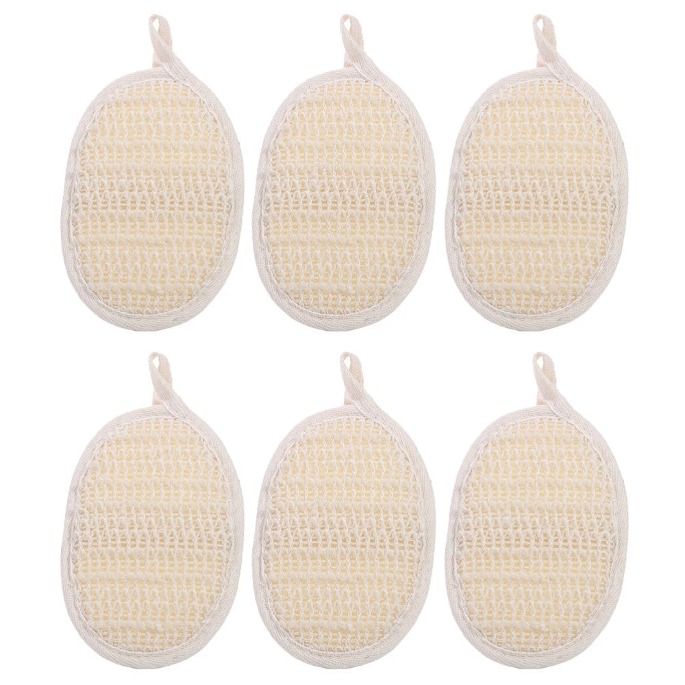 6 Pcs Bath Scrubber Baby Body Scrubbing Brush Shower Sponge Exfoliating