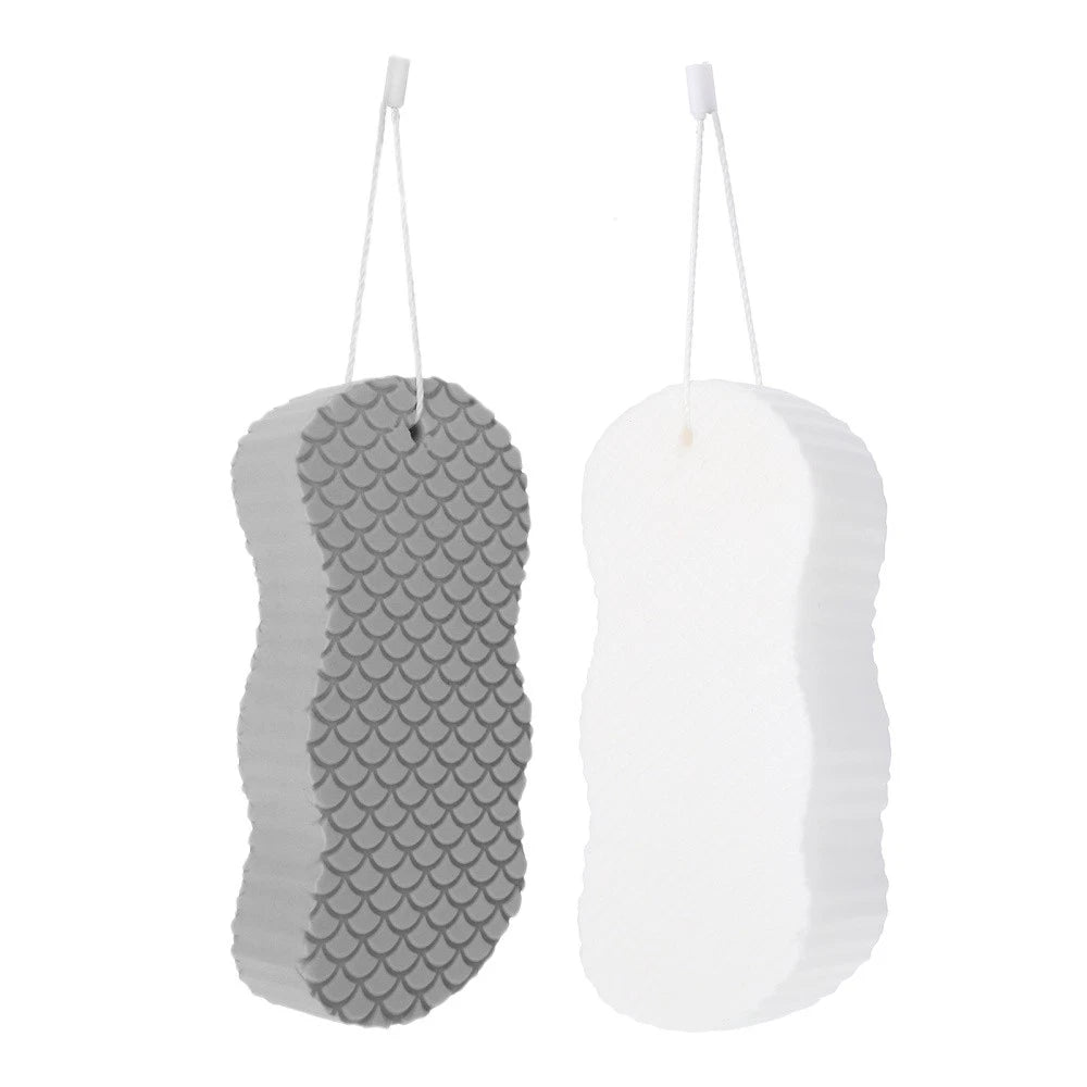 2 Pcs Baby Bath Sponge Child Toddler Shower Scrub Brush for Body Scrubber