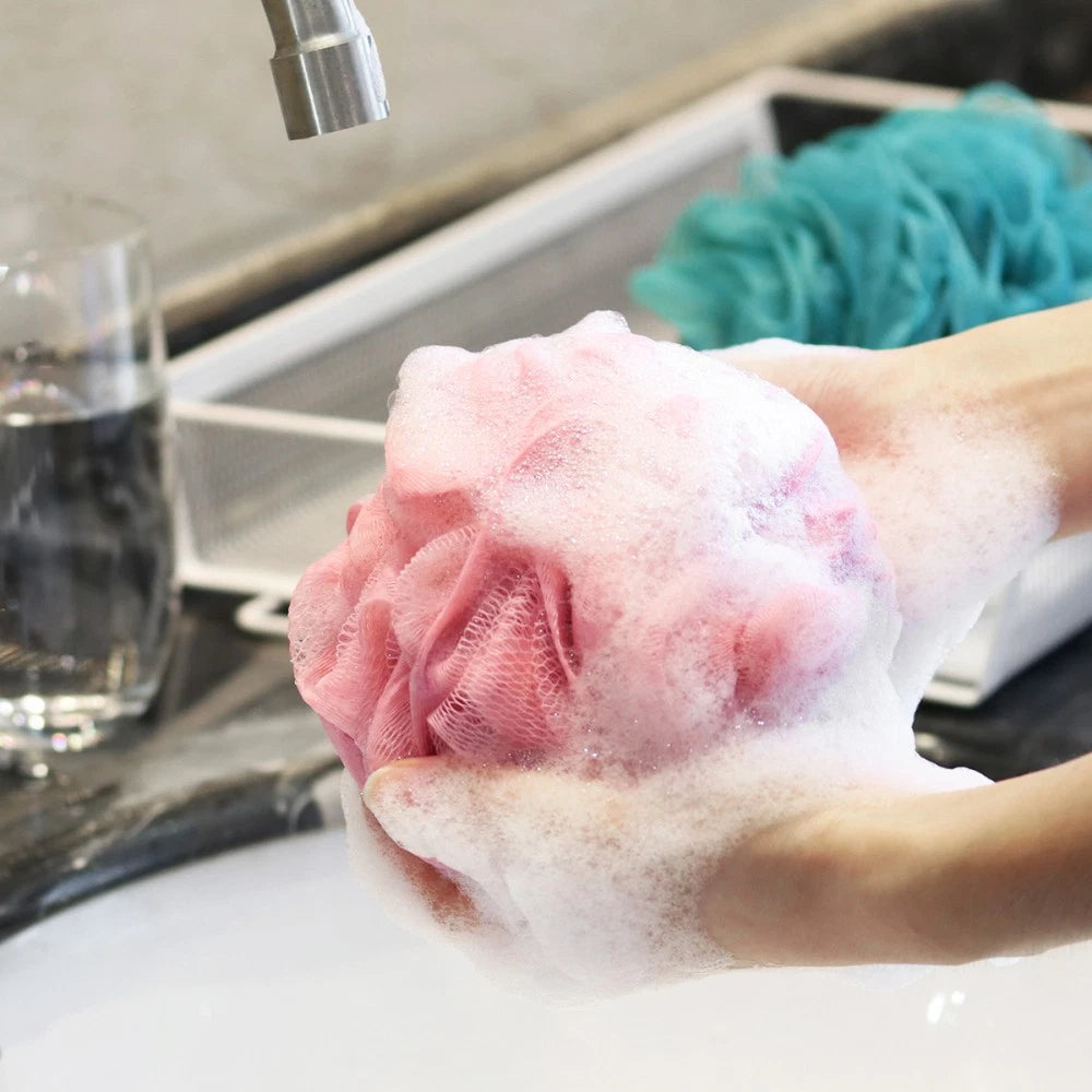 Bath Ball Bathroom Accessories Body Scrubber Exfoliator Loofah Bathtub