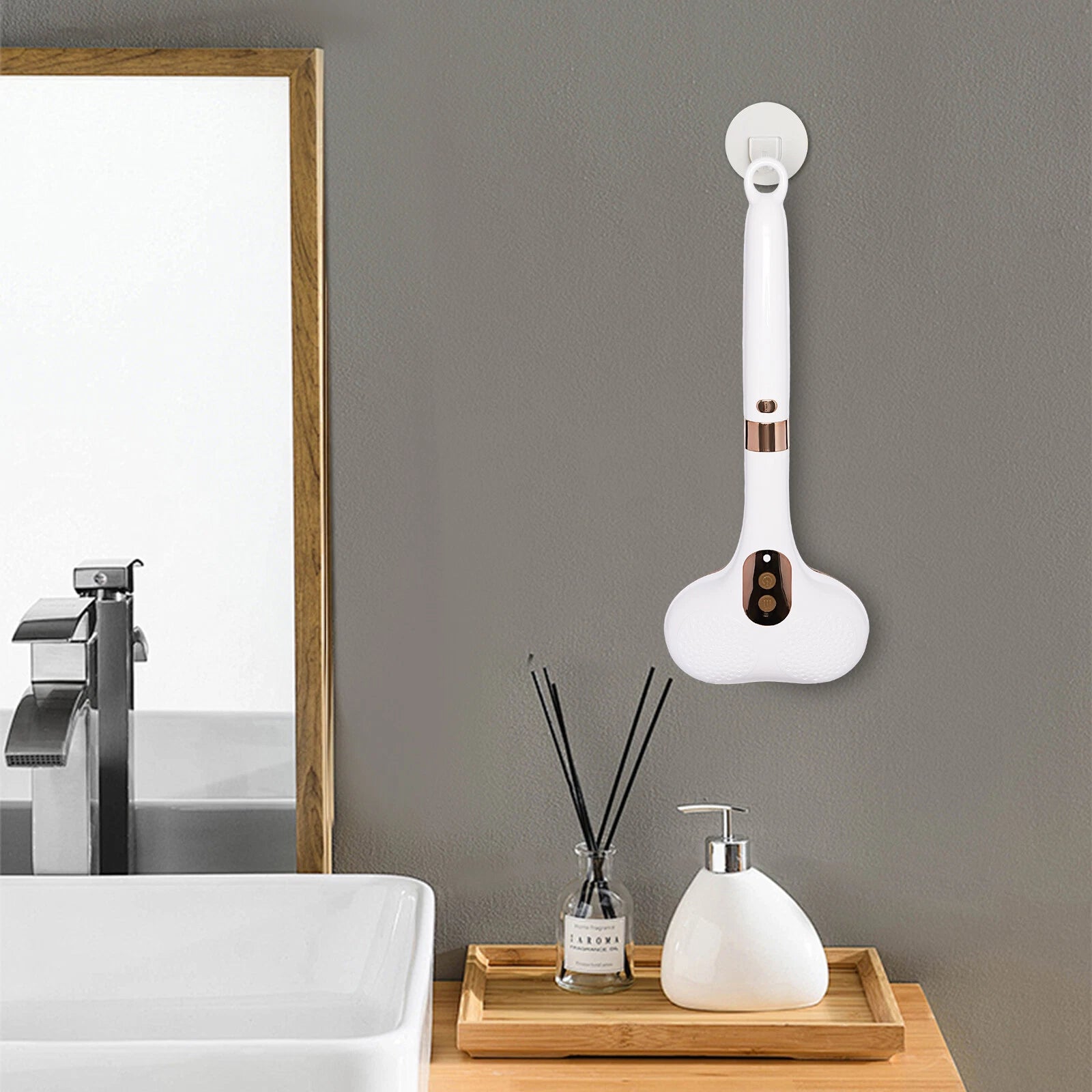 3.7V Electric Bath Brush Dual Head Rotating Spin Scrubber Body Brush 6W 2600mAh