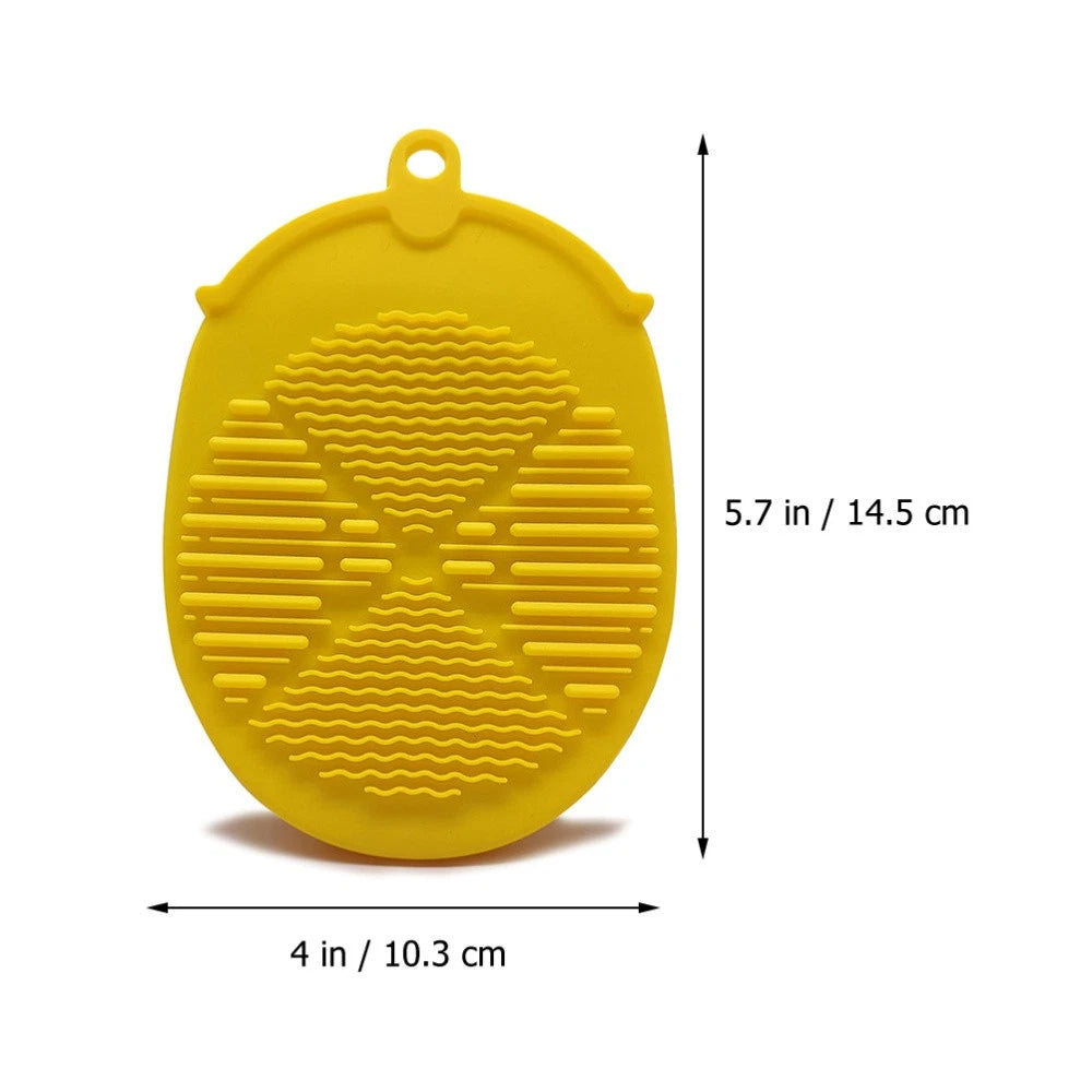 3 Pcs Bath Brush Skin Exfoliator Scrubber Silicone Body Scrubbers Back Shower