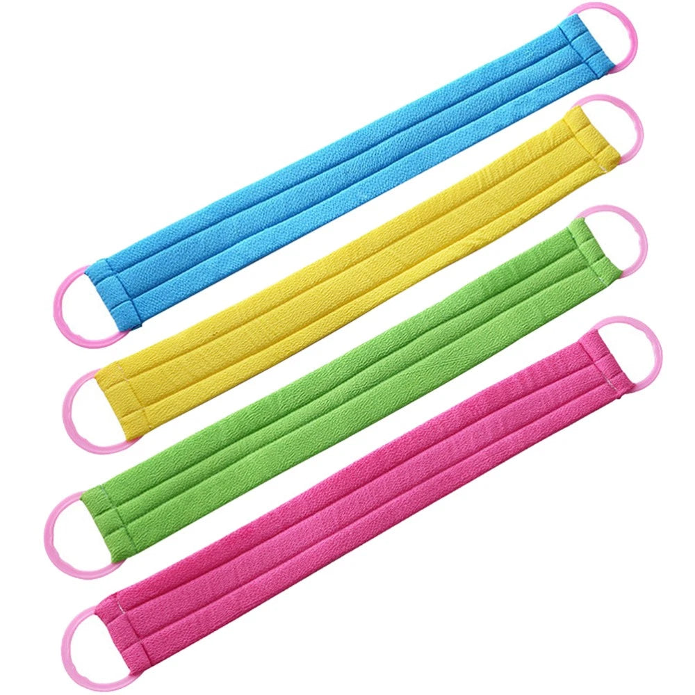 4 PCS Bath Towel Back Washing Bathing Japanese Exfoliating Scrubber
