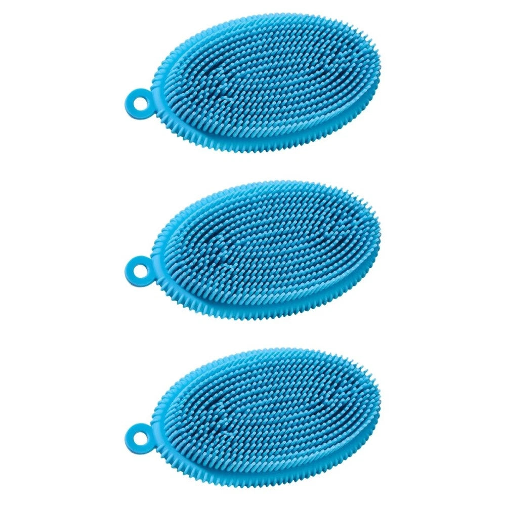 3 Pcs Bath Brush Child Newborn Body Exfoliator Scrubbing Hair Washing