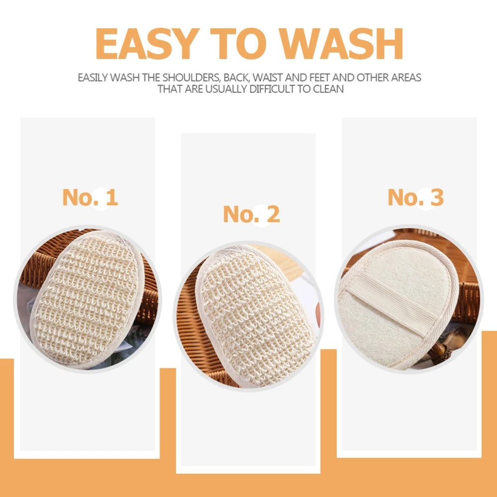 6 Pcs Bath Scrubber Baby Body Scrubbing Brush Shower Sponge Exfoliating