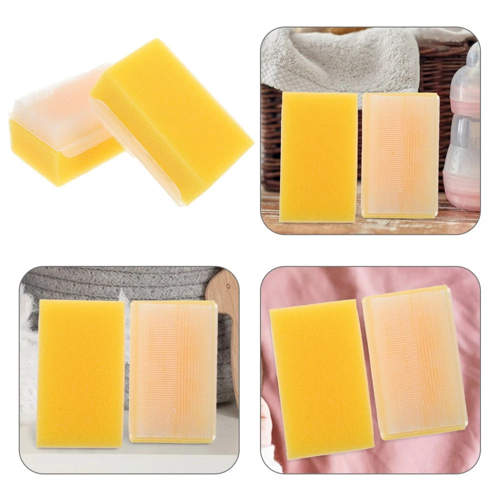 2 Pcs Sensory Training Device Newborn Toddler Baby Bath Scrubber Scalp Brush