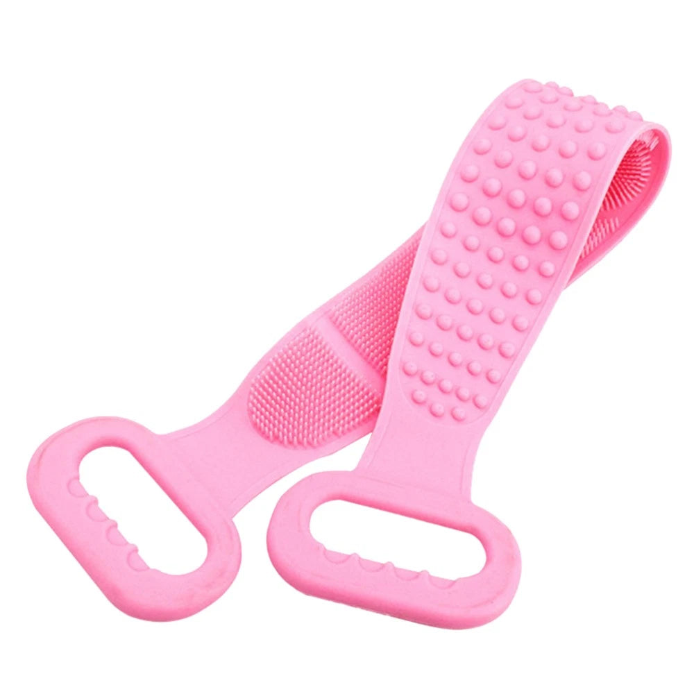 2 Count Bath Brush Body Exfoliating Tool Back Scrubbing Scrubber Silicone
