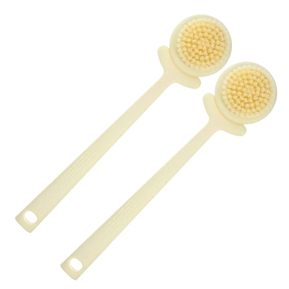 2 Pcs Flower Bath Brush Man Back Exfoliator for Shower Lotion Applicator Men
