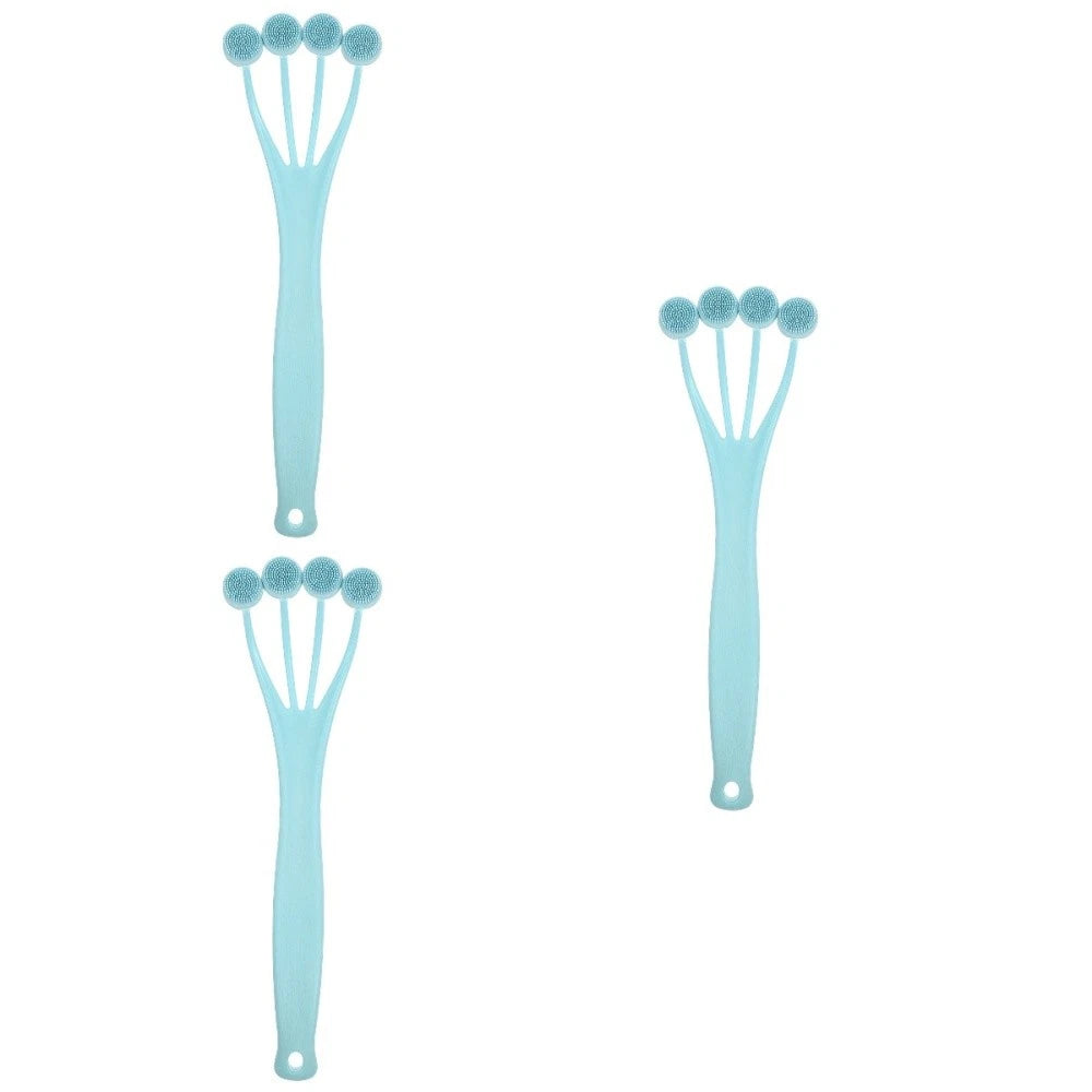 3 Pieces Exfoliating Bath Brush Man Shower Body Skin Massage Tool Cleaning