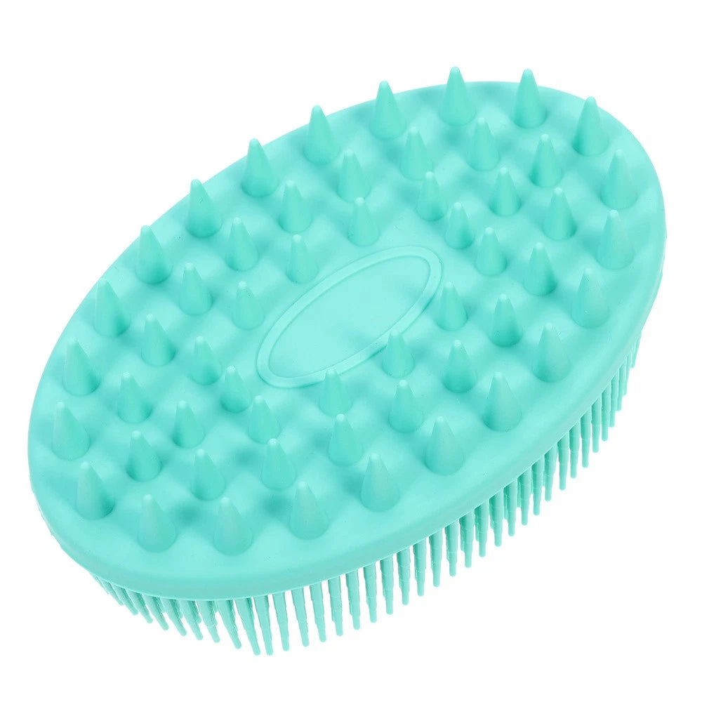 2 Pieces Silicone Bath Brush Bathing Accessories Shower
