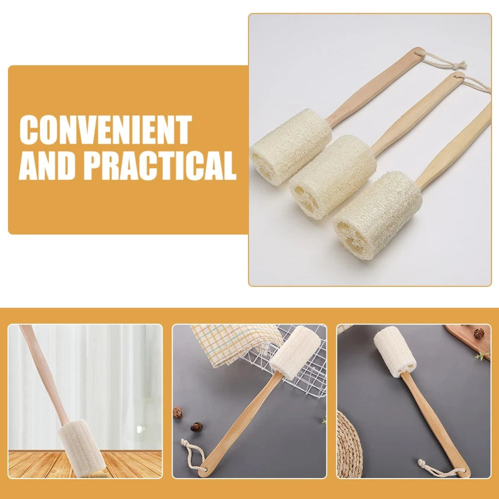 2Pcs Long Handle Back Scrub Brush for Bathing Shower Exfoliating Skin Care