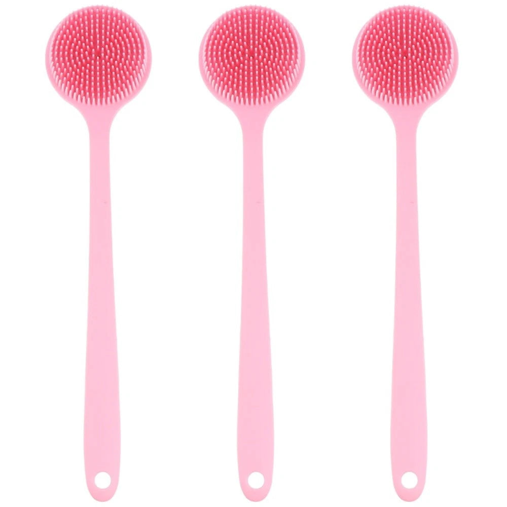 3 PCS Bath Brush Silicone Loofah Exfoliating for Dad Back Shower