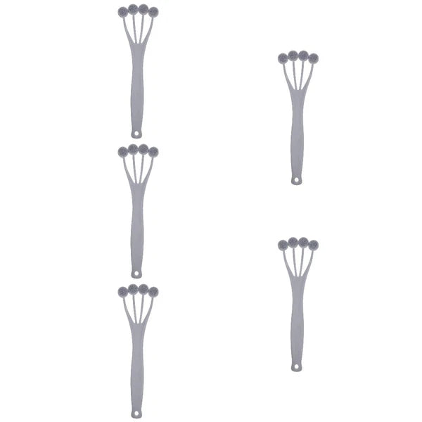 5 Count Exfoliating Bath Brush Shower Back Scrubber for Men Body