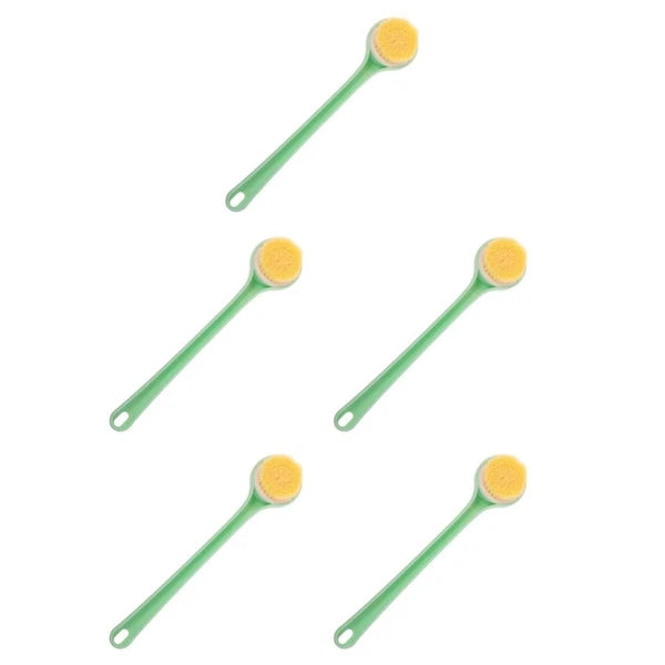 Bath Brush and Towel Girl Back Scrubber for Shower Women Long Handle
