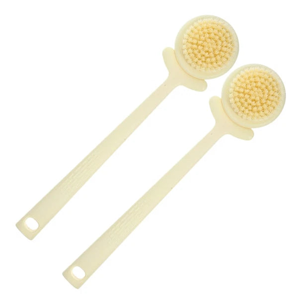 2 Pcs Flower Bath Brush Man Back Exfoliator for Shower Lotion Applicator Men