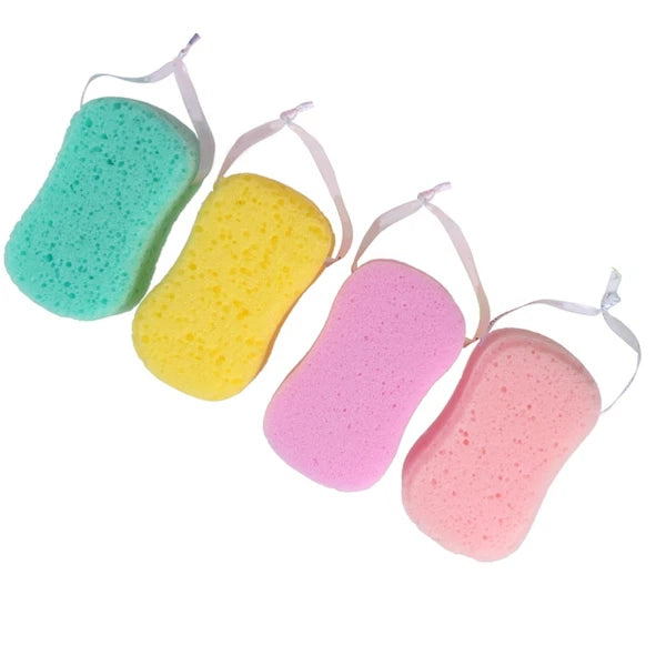 4Pcs Bath Sponges Bath Scrubbers Bathing Accessories (Random Color)