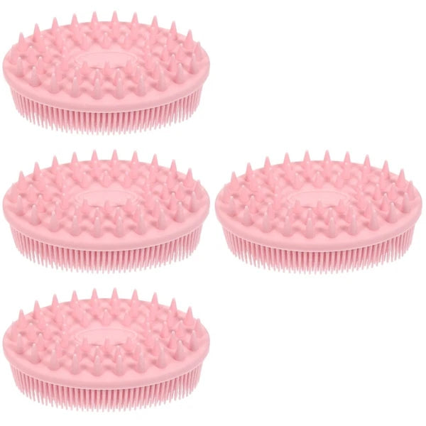 4 Pieces Silicone Bath Brush Child Man Brushes for Shower Baby Washing