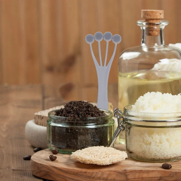 5 Count Exfoliating Bath Brush Shower Back Scrubber for Men Body