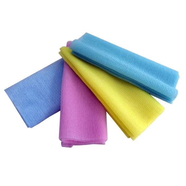 4 Pcs Bath Towel Soft Body Scrubber Exfoliating Brush for Cloth Nylon