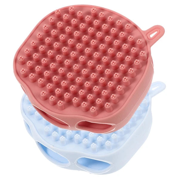2 Pcs Shampoo Bath Brush Child Exfoliating Body Silicone Shower for