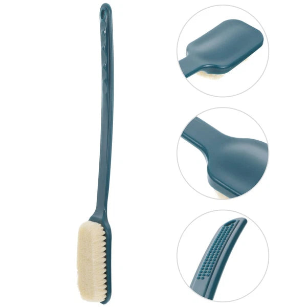 2 pcs Shower Body Exfoliating Brush Long Handle Bath Back Scrubber Shower Tool