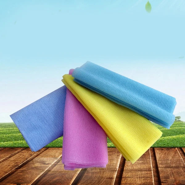4 Pcs Bath Towel Soft Body Scrubber Exfoliating Brush for Cloth Nylon