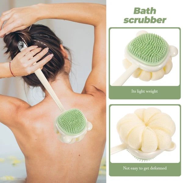 Back Rub Brush Bath Cleaning Exfoliating Body Wash Handle Shower
