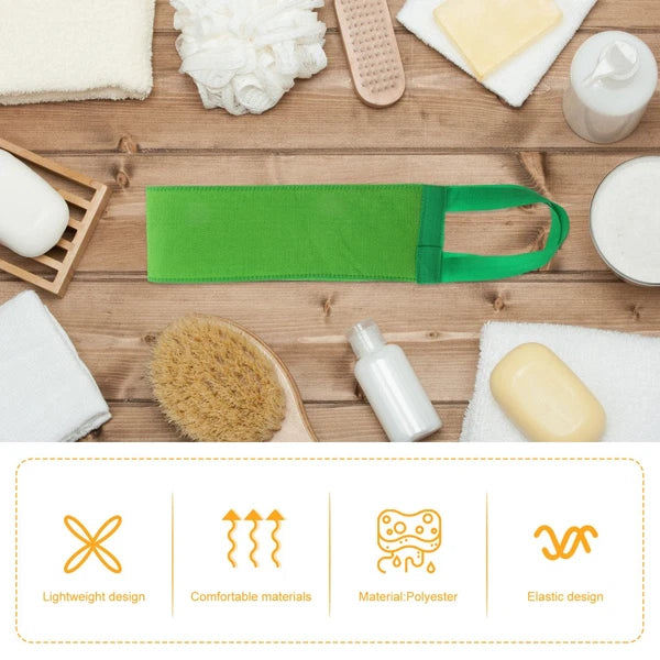 2 Pcs Bath Towel Back Brush for Shower Women Asian Exfoliating Washcloth