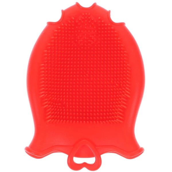 Silicone Shampoo Brush Bath Shower Child Toddler Baby Body Exfoliator