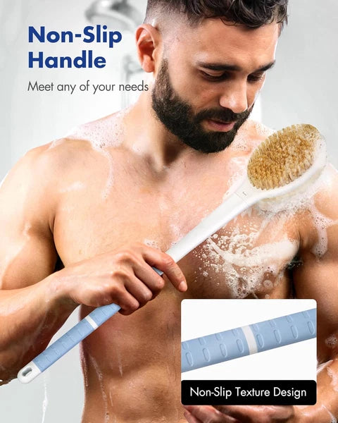 Back Scrubber Body Shower Brush - 20.5€™Â€™ Extra Long Bath Brush with Stiff &