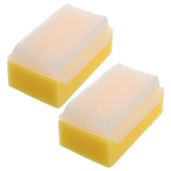 2 Pcs Sensory Training Device Newborn Toddler Baby Bath Scrubber Scalp Brush