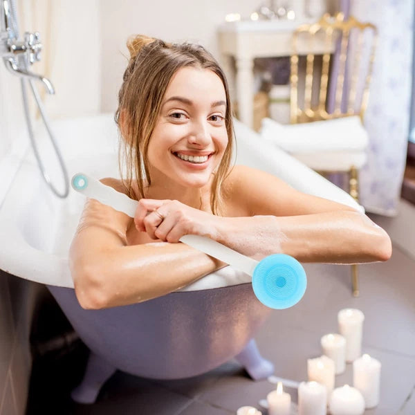 360 Degree Back Scrubbing Man Silicone Bath Shower Scrubber