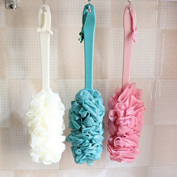 3 PCS Scrub Bath Brush Shower Back Scrubber Bathroom Accessories