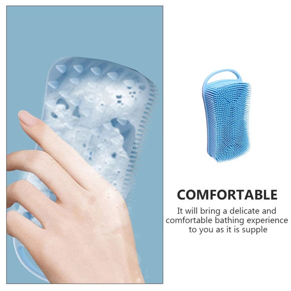 Silicone Bath Brush Baby Man Body Shower Scrubber for Nourishing