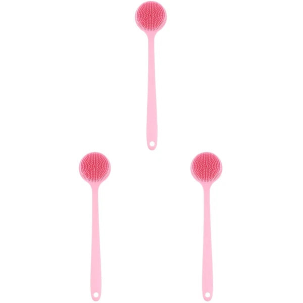 3 PCS Bath Brush Silicone Loofah Exfoliating for Dad Back Shower