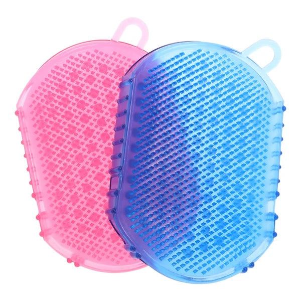 2 Pcs Massage Brush Body Exfoliator Dry Man Bath Brushes for Shower
