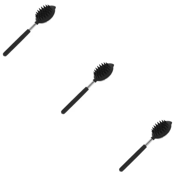 Silicone Bath Brush Man Skin Exfoliating Body Shower Scrubber Bathing Back