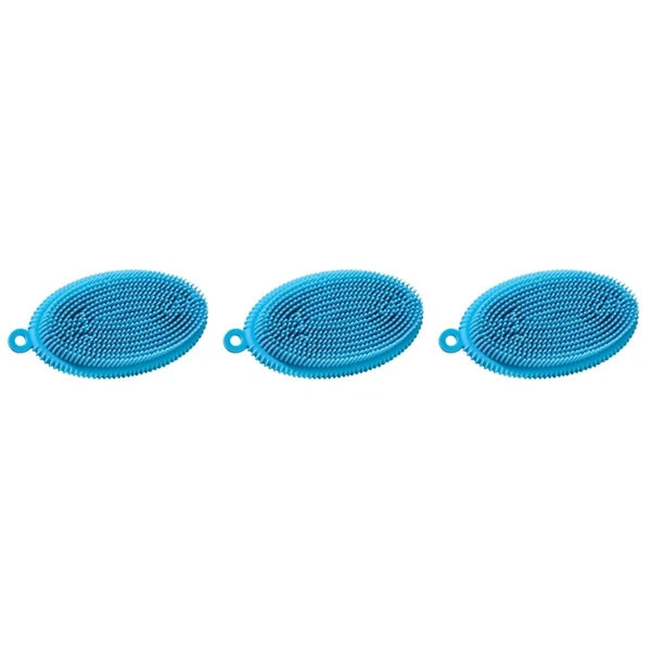 3 Pcs Bath Brush Child Newborn Body Exfoliator Scrubbing Hair Washing