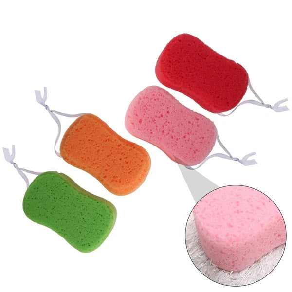 4Pcs Bath Sponges Bath Scrubbers Bathing Accessories (Random Color)